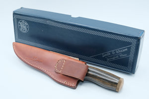Smith & Wesson Clip Point Fixed Blade — New Old Stock, Large Format, Complete with Original Box & Sheath