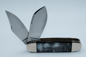 Bulldog Brand Sunfish — Whitetail Deer Etch by Todd Reed, Genuine Buffalo Horn, 1 of 20, Solingen