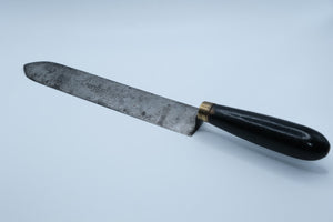 Antique Canadian Beekeeping Uncapping Knife — Hamnott Mfg Co Ltd, Brantford Ontario, Ebonized Handle