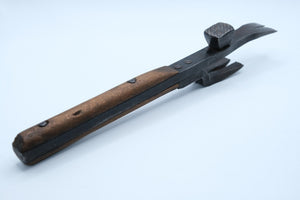 Bridgeport Hardware "Matchless Opener" — Patented Nail Puller & Crate Hammer, Sept. 29 1908, Intact Wood Scales
