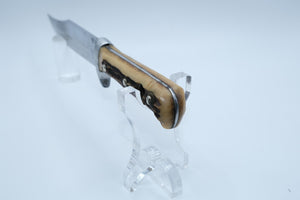 Puma Original Bowie 6396 — Stag Handle, Blade Pitting, Leather Sheath