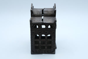 Antique Cast Iron "City Bank" Architectural Still Bank — Unmarked, Late 1800s–Early 1900s