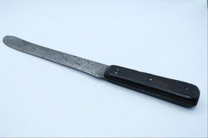 Antique Joseph Rodgers & Sons Cook's Knife — Edward VII "Cutlers to His Majesty," Ebony Handle, c. 1901–1910