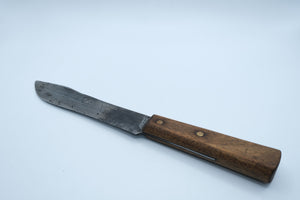 Vintage Village Blacksmith Butcher Knife — Watertown, Wisconsin, Wood Handle