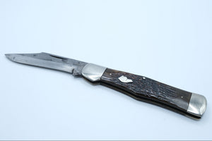 Western States Dog Head Folder — Bone Handle