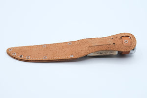 Hubertus Solingen Stag Hunting Knife, Brass & Sheath