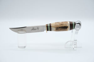 Hubertus Solingen Stag Hunting Knife, Brass & Sheath