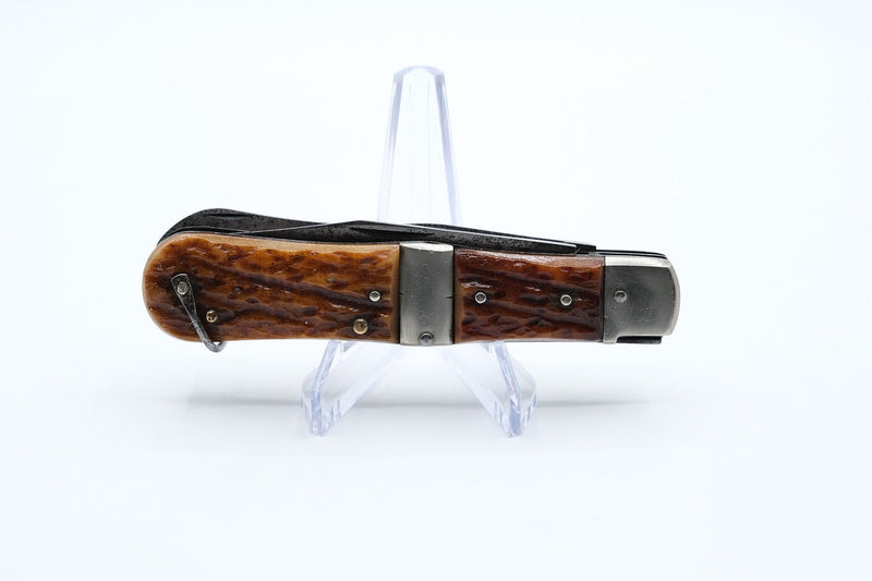 ABO Germany Stag 2-Piece Knife with Saw, Vintage