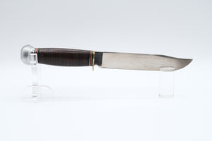 Coricama Italy Stacked Leather Handle Hunting Knife