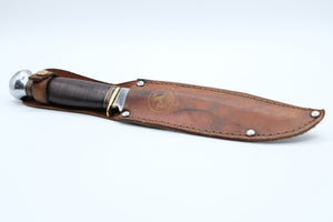 Coricama Italy Stacked Leather Handle Hunting Knife