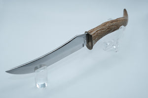 Camillus #1014 Grand Canyon — Stag Antler Handle Conversion, Custom Leather Sheath, American Made