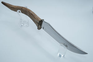 Camillus #1014 Grand Canyon — Stag Antler Handle Conversion, Custom Leather Sheath, American Made