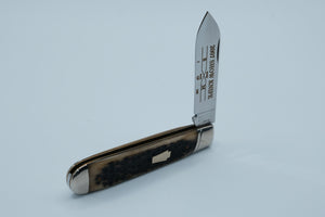 Schatt & Morgan 2007 Show Knife — 1 of 100, Genuine Stag, Spear Point, Original Box, Titusville PA
