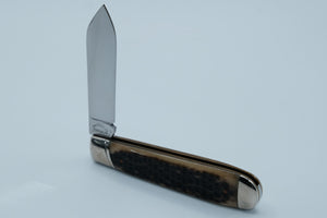 Schatt & Morgan 2007 Show Knife — 1 of 100, Genuine Stag, Spear Point, Original Box, Titusville PA