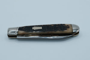 Schatt & Morgan 2007 Show Knife — 1 of 100, Genuine Stag, Spear Point, Original Box, Titusville PA
