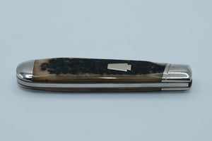Schatt & Morgan 2007 Show Knife — 1 of 100, Genuine Stag, Spear Point, Original Box, Titusville PA