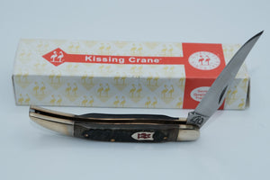 Kissing Crane KC0115 Toothpick — Single Blade, Dark Jigged Bone, Stainless, Original Box, Solingen Germany