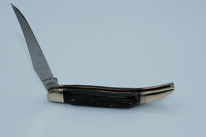Kissing Crane KC0115 Toothpick — Single Blade, Dark Jigged Bone, Stainless, Original Box, Solingen Germany