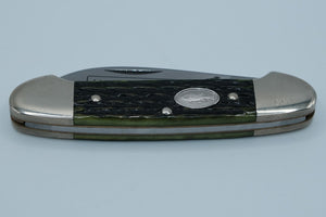 Böker Tree Brand 1993 Wildlife Series — Largemouth Bass, Green Bone Canoe, Serial #661, 1 of 3000, Original Box