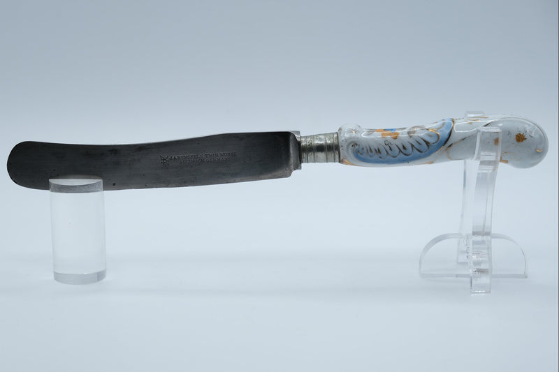 Antique German Table Knife — J.A. Henckels Twin Works, Solingen, Hand-Painted Porcelain Handle