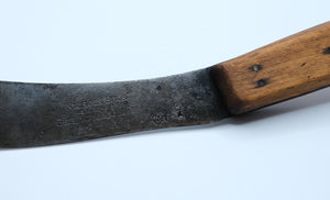 Antique American Butcher's Knife — Nichols Bros., Greenfield MA, Shear Steel, c.1892–1905