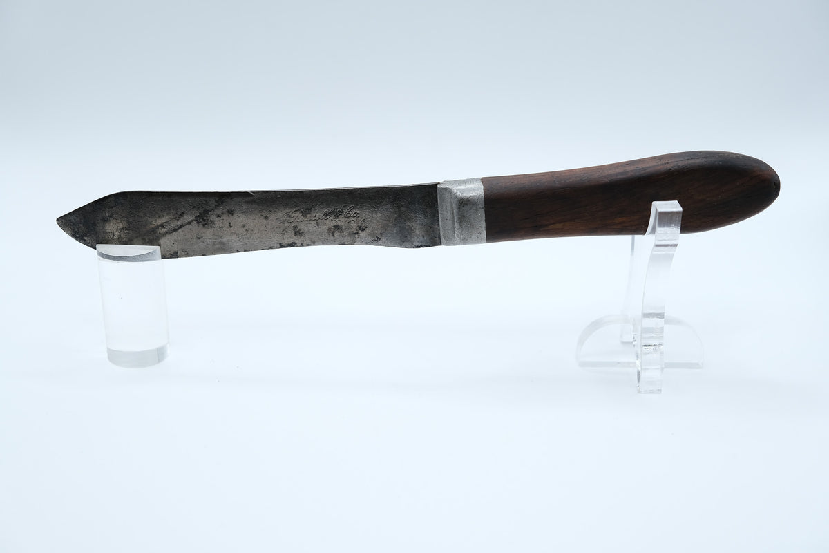 Antique American Butcher's Knife — J. Russell & Co. Green River Works, Carbon Steel, c.19th Century