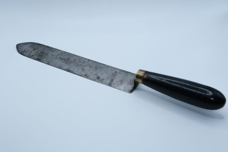 Antique Canadian Beekeeping Uncapping Knife — Hamnott Mfg Co Ltd, Brantford Ontario, Ebonized Handle