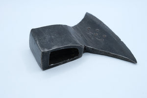 Antique Hand-Forged Broad Axe Head — Decorated Cheek, European Origin, c.18th–19th Century