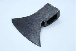 Antique Hand-Forged Broad Axe Head — Decorated Cheek, European Origin, c.18th–19th Century