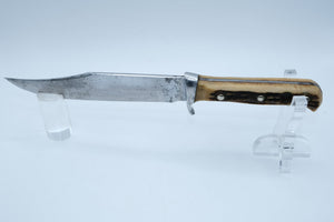 Puma Original Bowie 6396 — Stag Handle, Blade Pitting, Leather Sheath