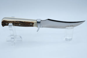 Puma Skinner 6393 — Stag Handle, Stainless Blade, Leather Sheath