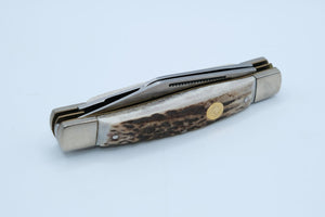 Puma Stock Knife 410675 — 3-Blade Stag Stockman, Mint, Never Sharpened
