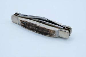 Puma Stock Knife 410675 — 3-Blade Stag Stockman, Mint, Never Sharpened