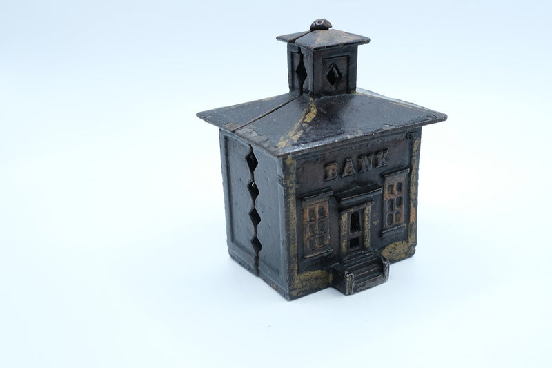 Antique Cast Iron Cupola Building Still Bank — Unmarked, Late 1800s–Early 1900s