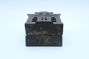 Antique Cast Iron "City Bank" Architectural Still Bank — Unmarked, Late 1800s–Early 1900s