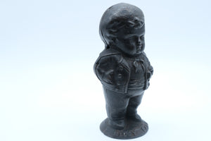 Antique Cast Iron "Middy Bank" Figural Still Bank — Unmarked, c. 1887