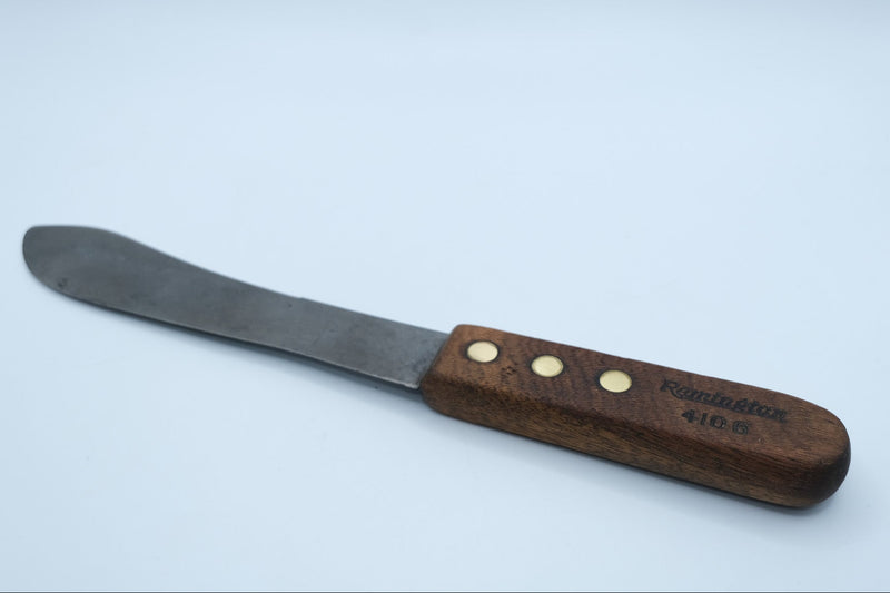 Vintage Remington 4106 Butcher Knife — Carbon Steel, Wood Handle
