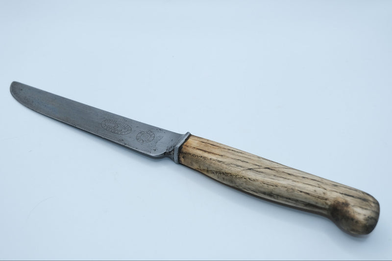 Antique George Butler & Co. Sheffield Knife — Trinity Works, "Secure Handle," Wood Handle