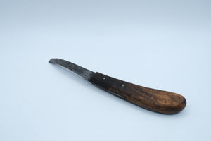Antique Handmade Hook Knife — Spoon Carving Knife, Wood Handle