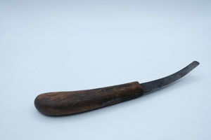 Antique Handmade Hook Knife — Spoon Carving Knife, Wood Handle