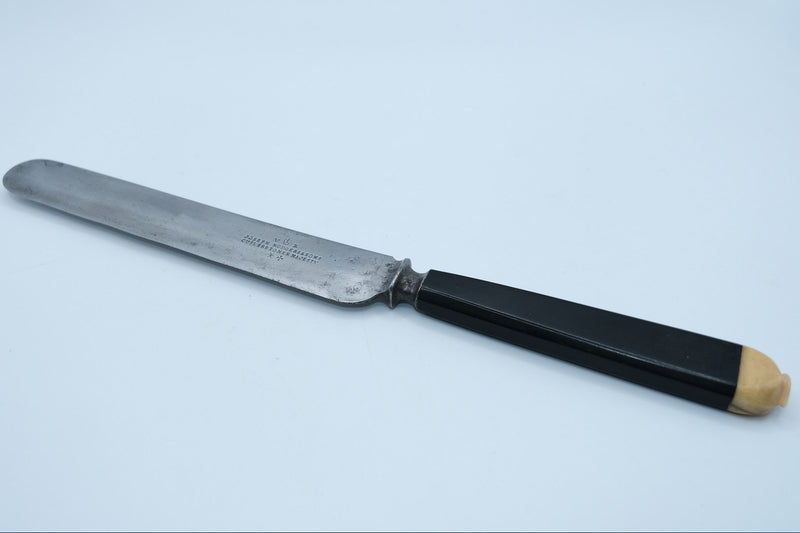 Antique Joseph Rodgers & Sons Knife — Victorian "Cutlers to Her Majesty," Celluloid Handle