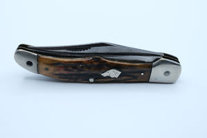 Ka-Bar Dog Head Folding Hunter — Bone Handle