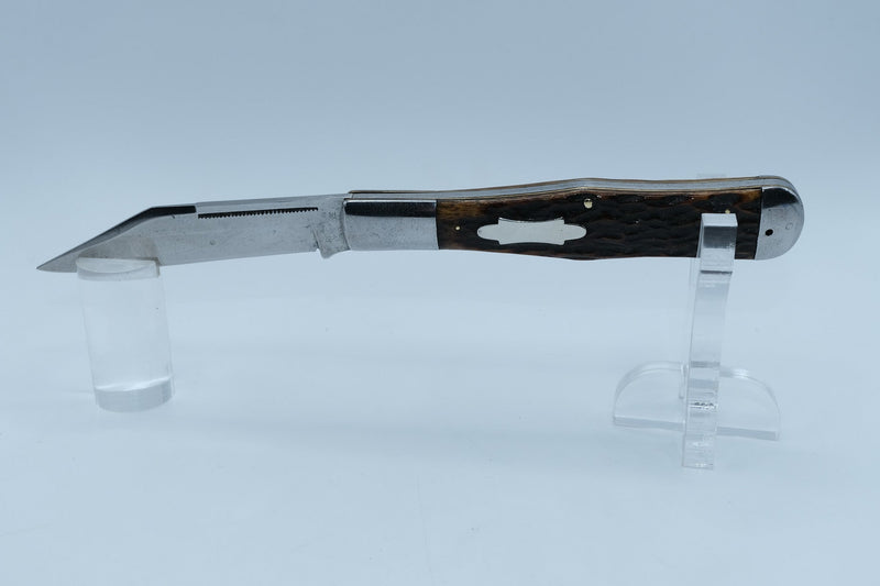 Robeson ShurEdge Coke Bottle Folding Hunter Knife, Bone