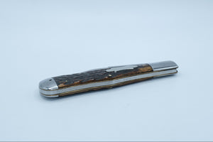 Robeson ShurEdge Coke Bottle Folding Hunter Knife, Bone