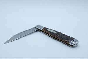 Robeson ShurEdge Coke Bottle Folding Hunter Knife, Bone