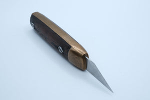 Antique Brass Race Knife / Marking Knife, Adjustable Blade