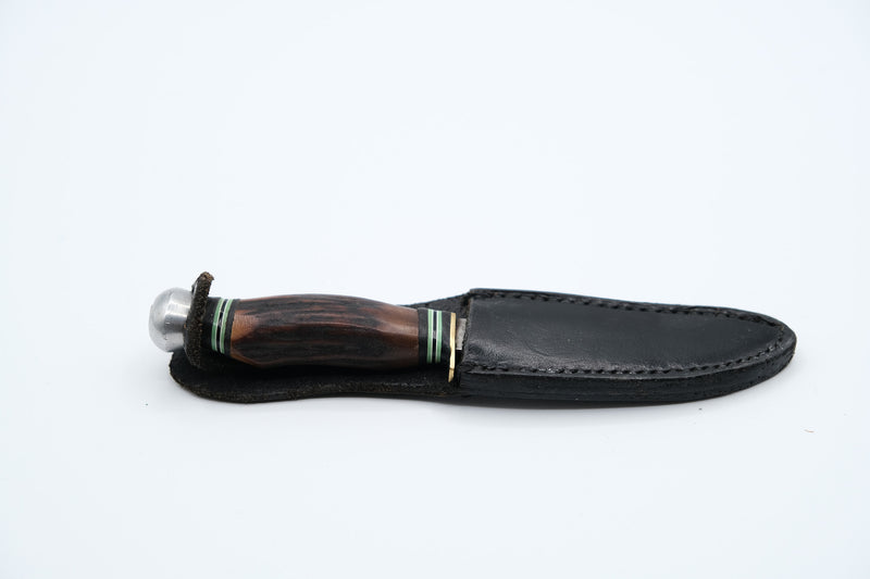 Rehwappen Solingen Stacked Leather Hunting Knife