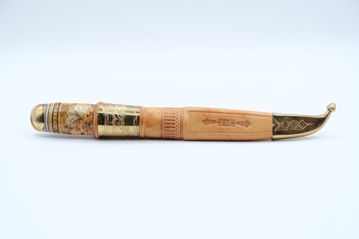 Iisakki Järvenpää Kauhava Decorative Puukko, Marquetry Handle