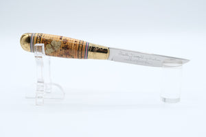 Iisakki Järvenpää Kauhava Decorative Puukko, Marquetry Handle