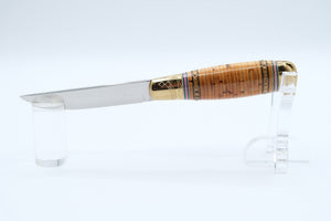 Iisakki Järvenpää Kauhava Decorative Puukko, Marquetry Handle